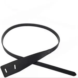 - Tie Waist  BLACK VEGAN LEATHER VINTAGE Belt *NEW* Think Vintage Online | Accessories | Black Womans Vegan  main image 2